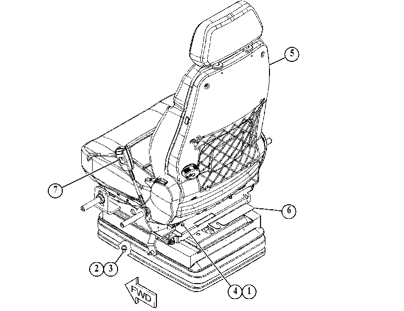 Сиденье 4886500 CAT