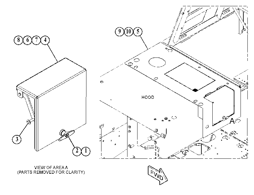 COVER GP-HOOD 5283453 CAT