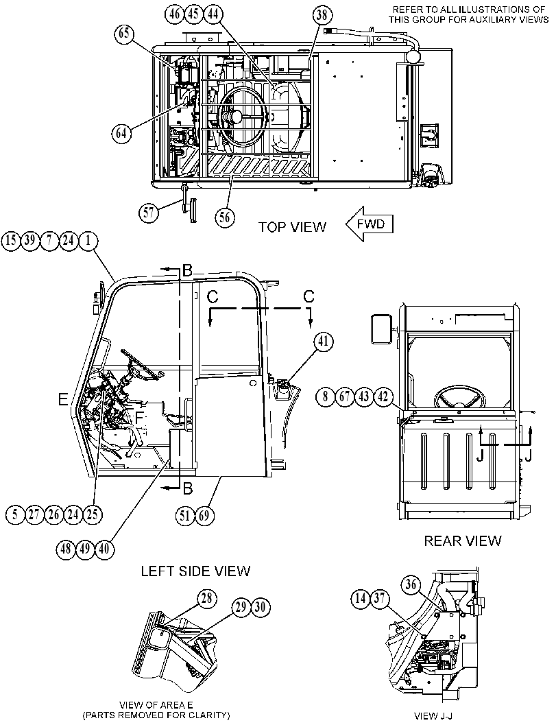 CAB GP-ROPS 3840207 CAT