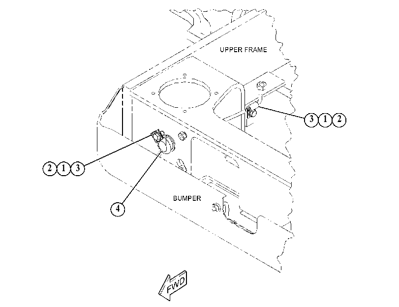 GROMMET & MTG GP-WINDOW WASHER 4886575 CAT