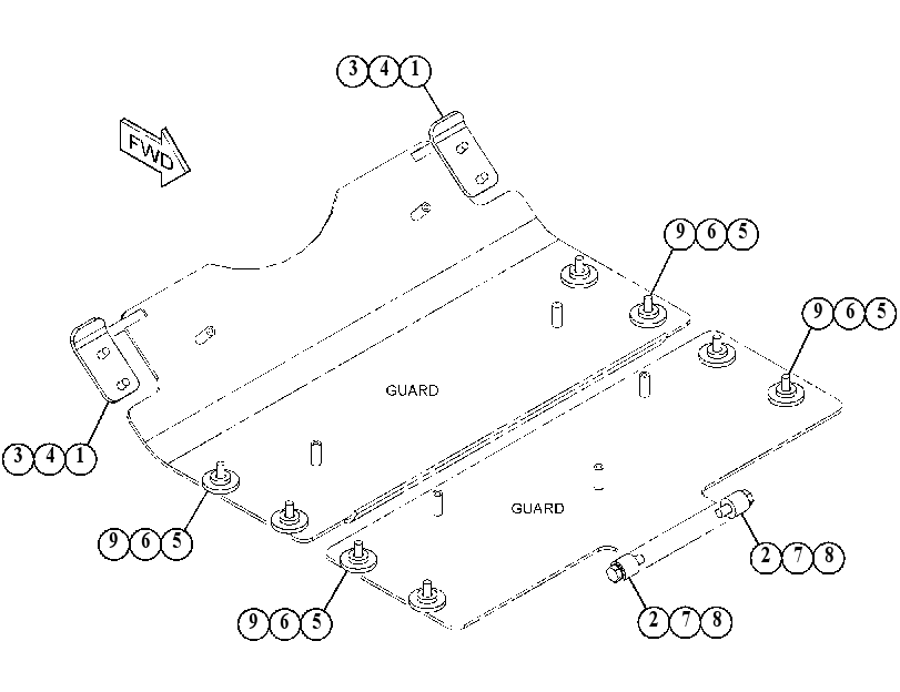 MOUNTING GP-GUARD 4991978 CAT