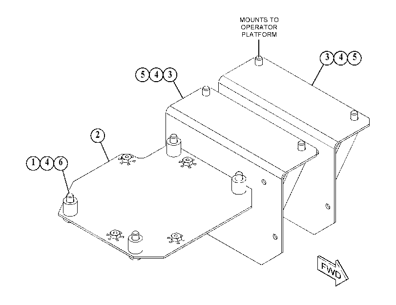BRACKET & MTG GP-CAB 5119454 CAT