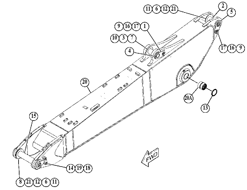 BOOM GP-FORE 4890410 CAT