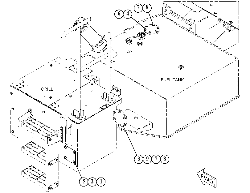 COVER GP-FUEL TANK 4915337 CAT