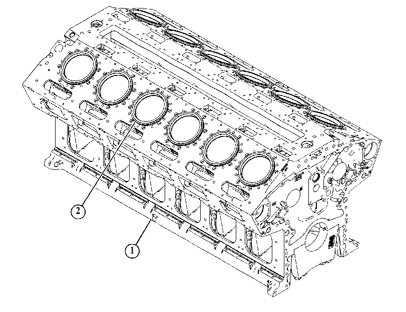 Блок цилиндров в сборе 5153613 CAT