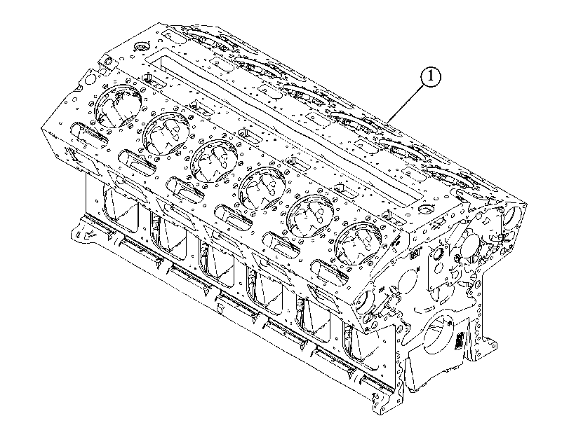 Блок цилиндров в сборе 5153612 CAT