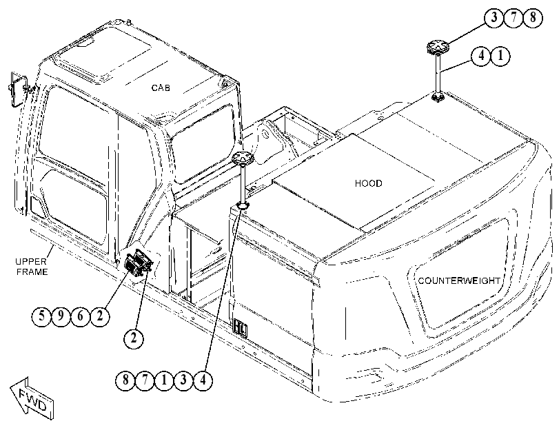 ANTENNA & MOUNTING GP 5119456 CAT