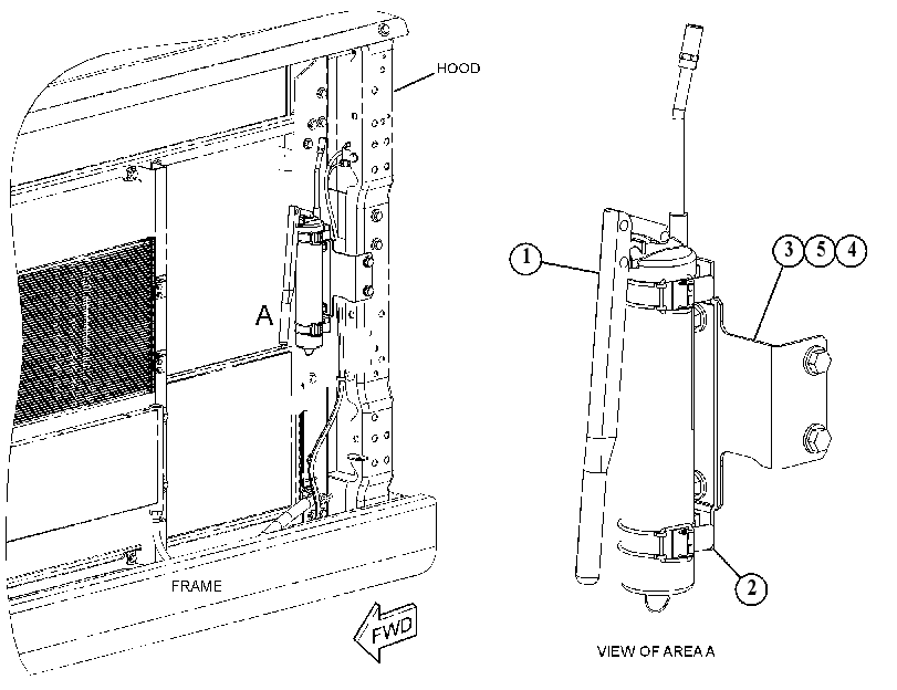 MOUNTING GP-GREASE GUN 4907713 CAT