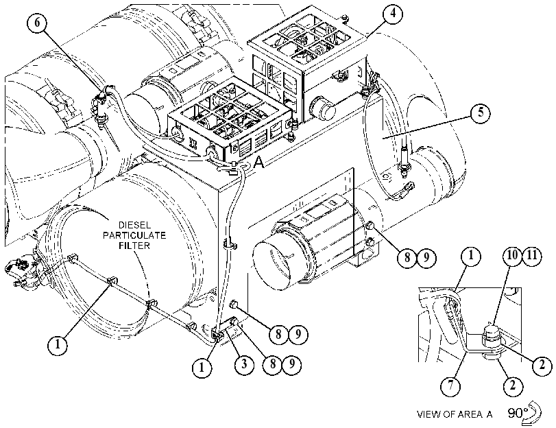 Проводка модуля AdBlue 5227504 CAT