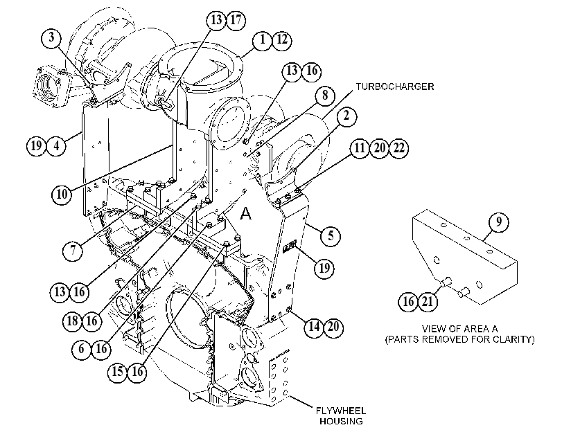 SUPPORT GP-TURBOCHARGER 1622711 CAT