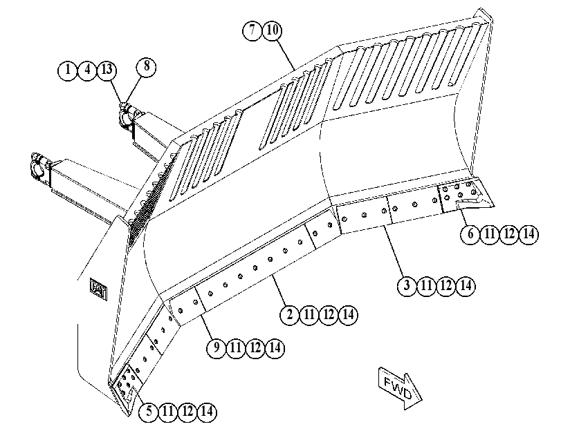 BLADE GP-LANDFILL 7Q8239 CAT