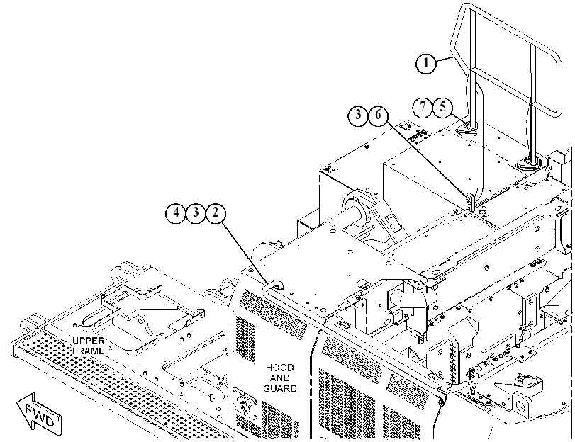Поручень 4810073 CAT