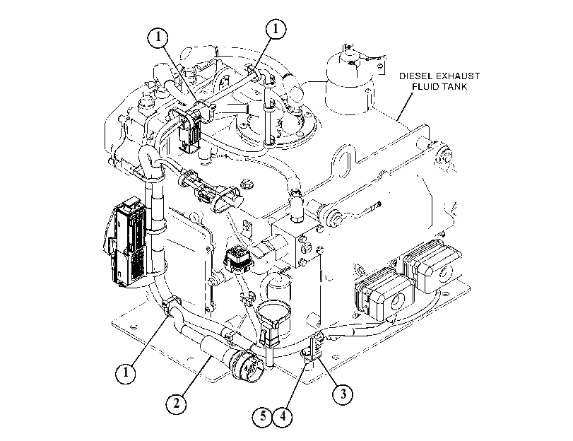 Проводка модуля AdBlue 5212514 CAT