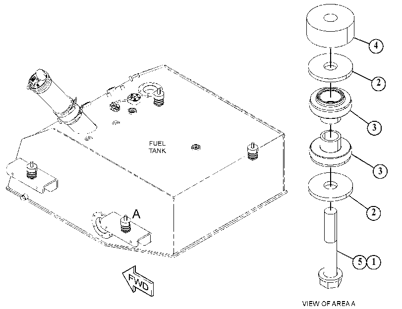 MOUNTING GP-FUEL TANK 4956546 CAT