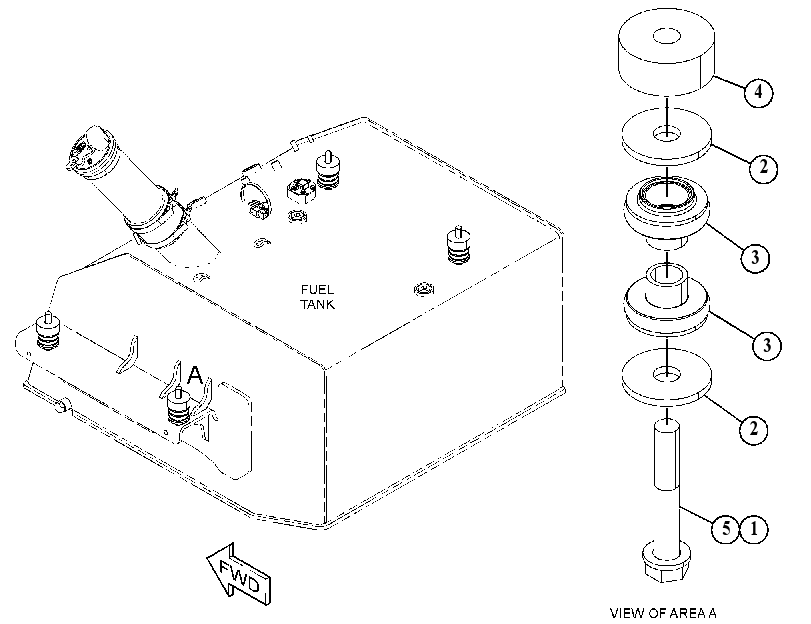 MOUNTING GP-FUEL TANK 4991961 CAT