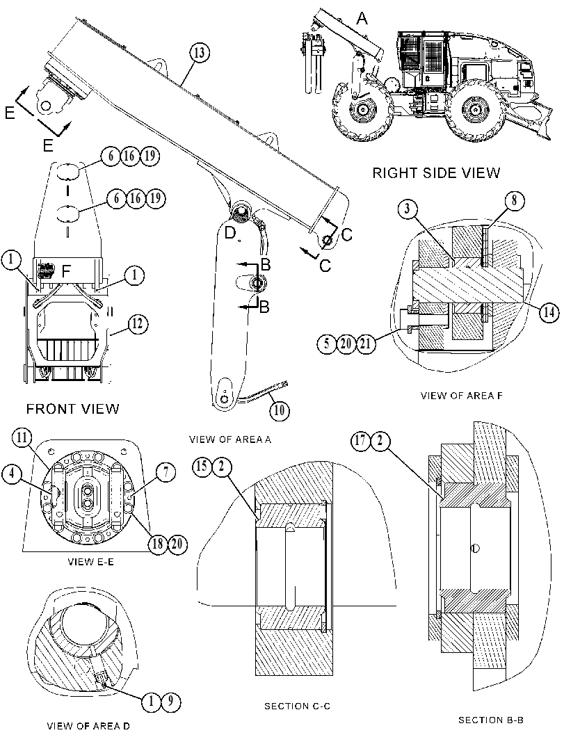 FRAME GP-GRAPPLE 3685676 CAT