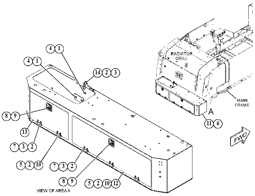 BUMPER GP-REAR 4964977 CAT