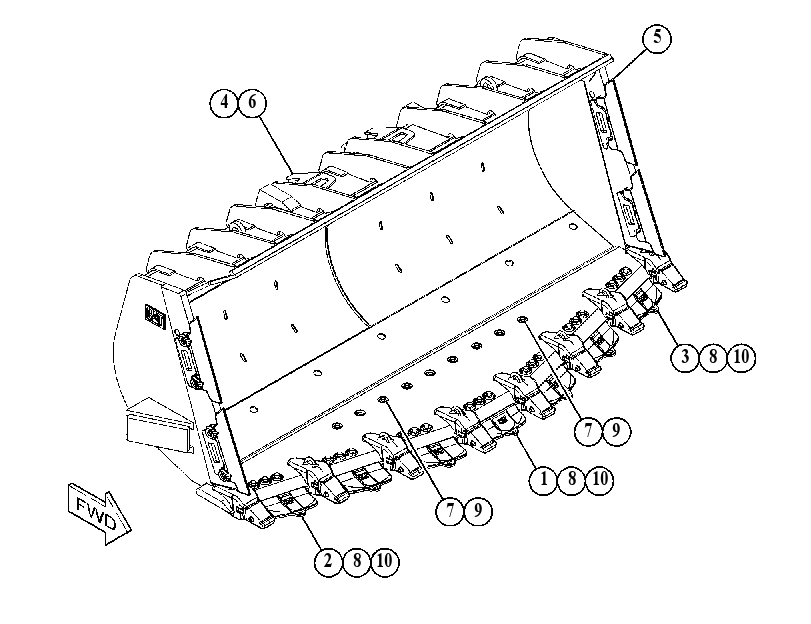 BUCKET GP-HEAVY DUTY ROCK 5274080 CAT