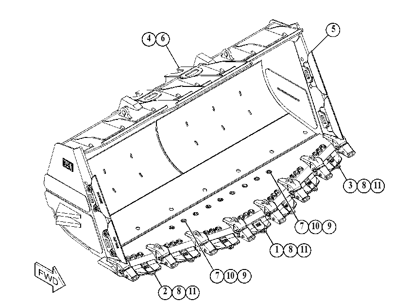 BUCKET GP-HEAVY DUTY ROCK 5274070 CAT