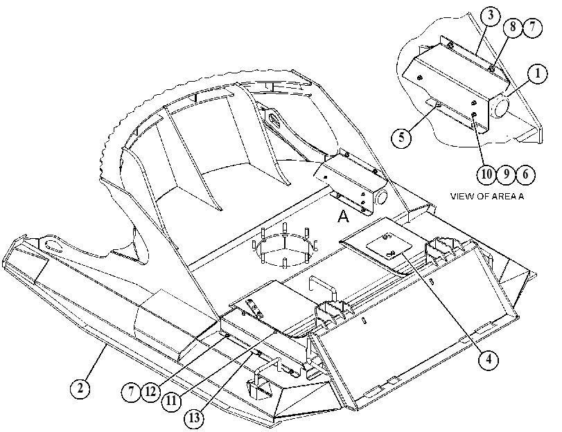 FRAME GP-BRUSH CUTTER 5235574 CAT