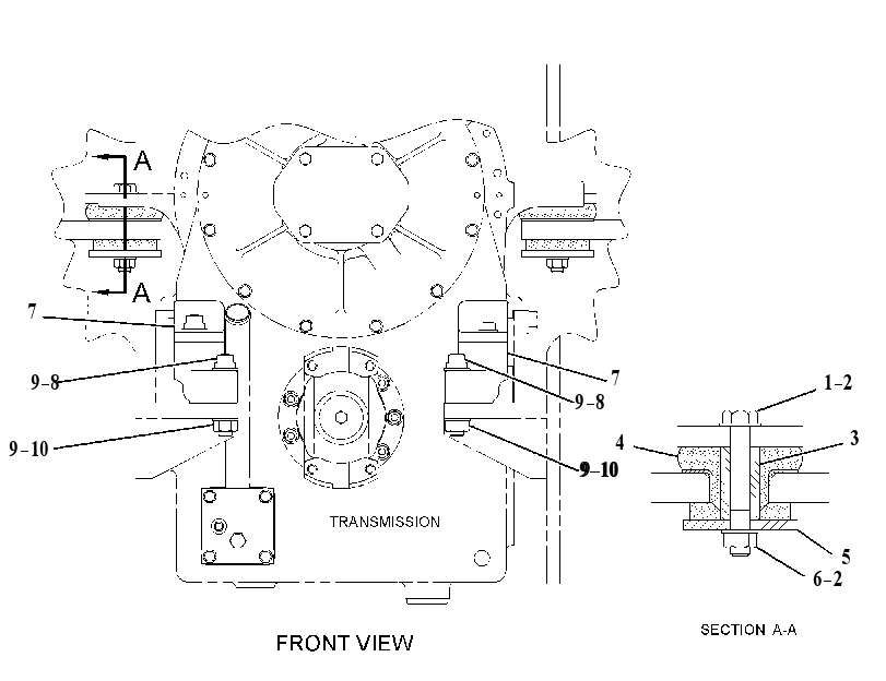 SUPPORT GP-TRANSMISSION 2374400 CAT