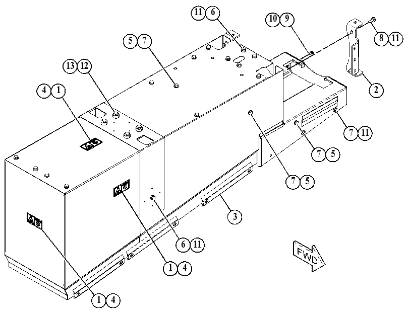 COVER GP-EXHAUST 5103645 CAT