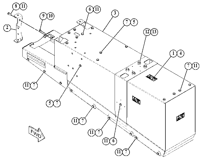 COVER GP-EXHAUST 5103644 CAT
