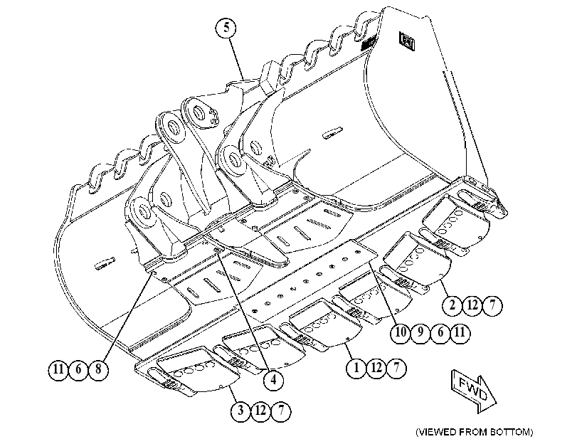 Ковш скальный 4577926 CAT