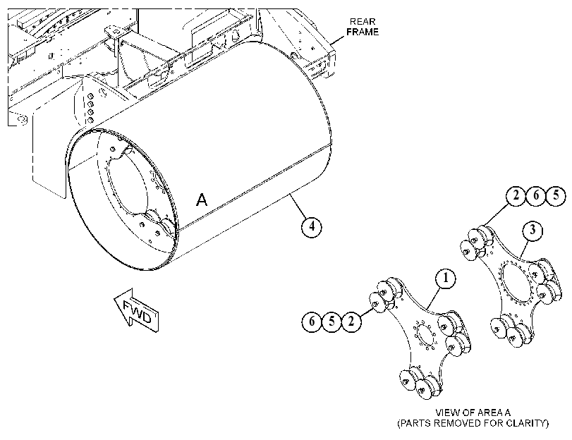 DRUM GP-COMPACTOR 5362028 CAT