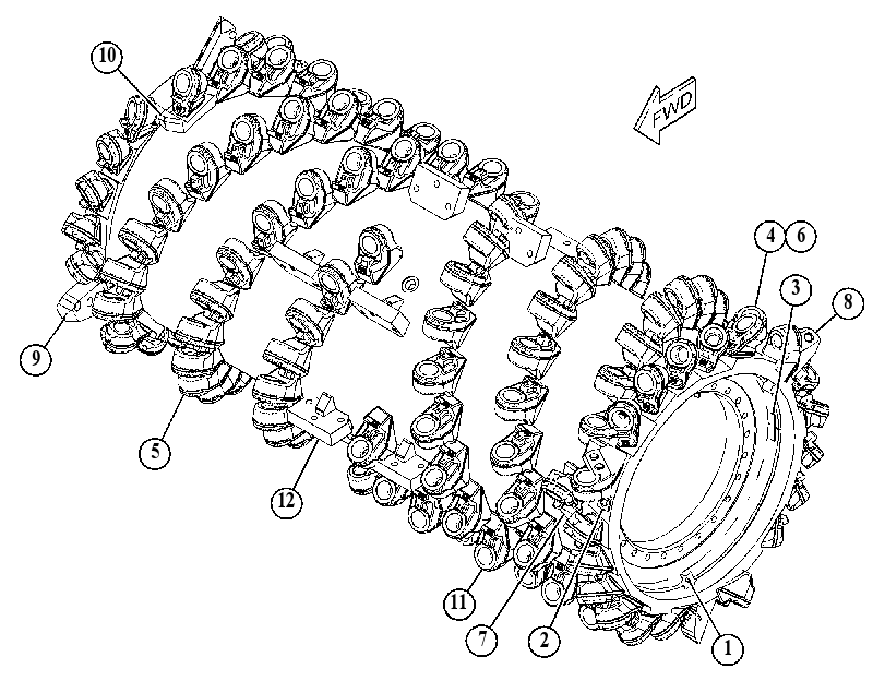 Ротор в сборе 5297636 CAT