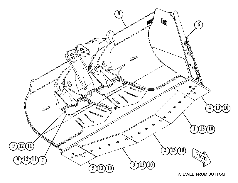 Ковш скальный 4671160 CAT
