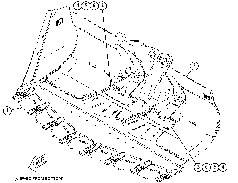 Ковш скальный 4651850 CAT