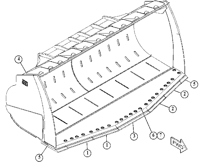 BUCKET GP-COAL 4843680 CAT