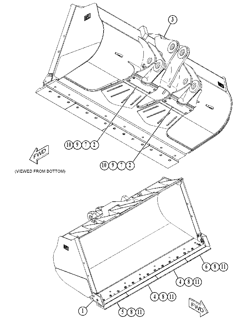Ковш универсальный 4677367 CAT