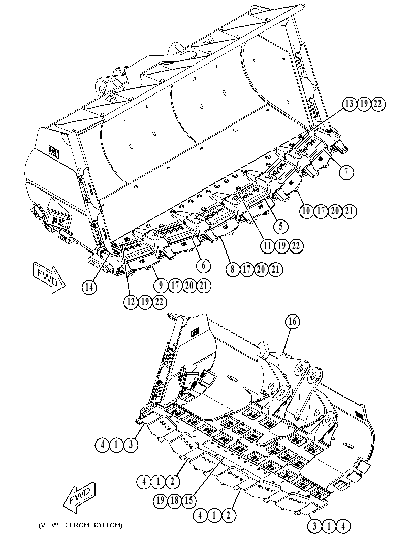 Ковш усиленный 4628940 CAT