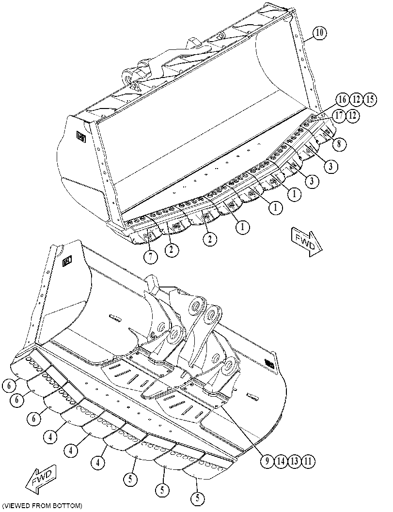 Ковш скальный 4578940 CAT