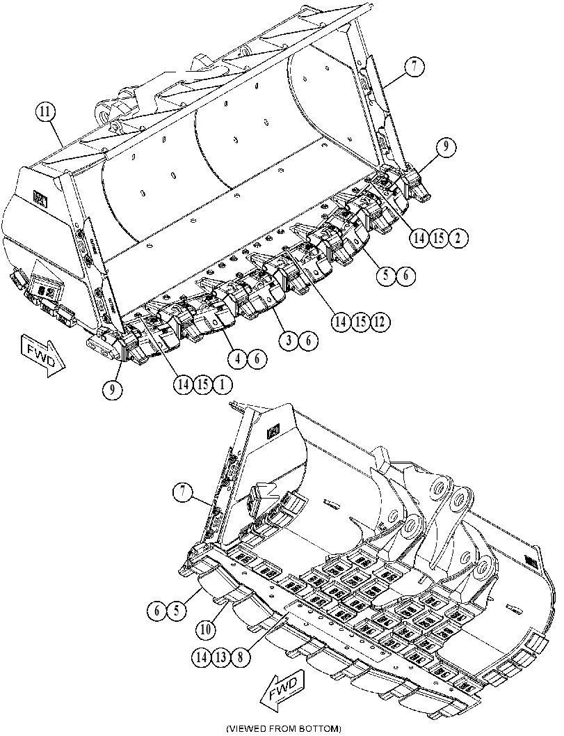 BUCKET GP-HEAVY DUTY ROCK 5274020 CAT