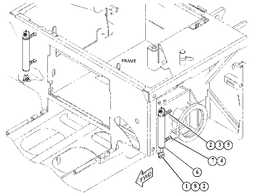 CYLINDER & MTG GP-TOW POINT 3749445 CAT