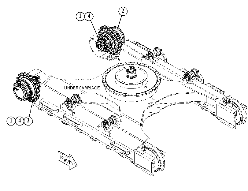 FINAL DRIVE & MOUNTING GP 5356243 CAT
