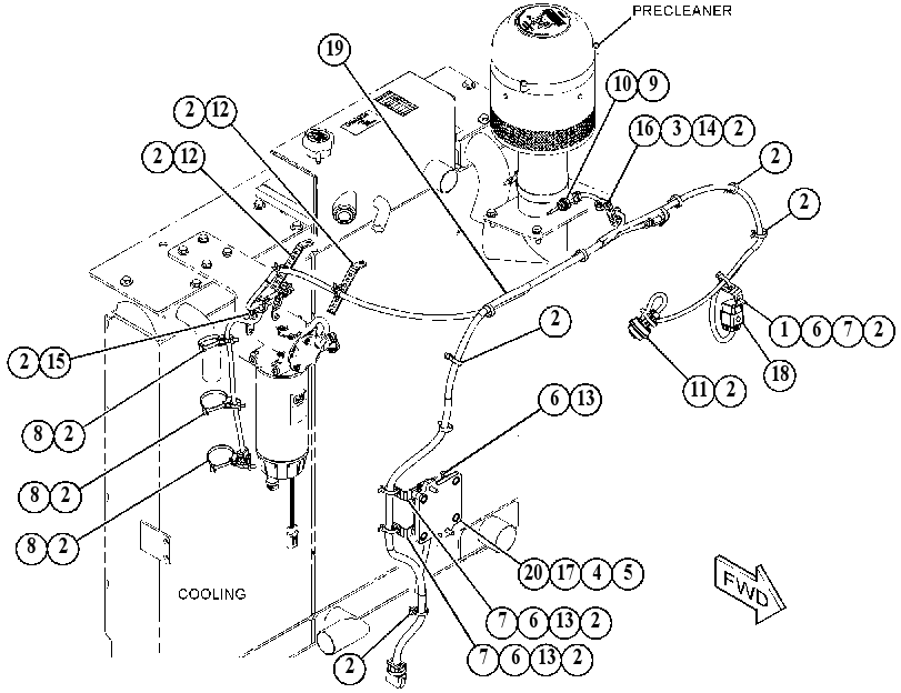 WIRING GP-HOOD 5254713 CAT
