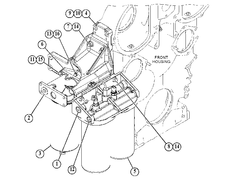 FILTER & MTG GP-FUEL 5267155 CAT