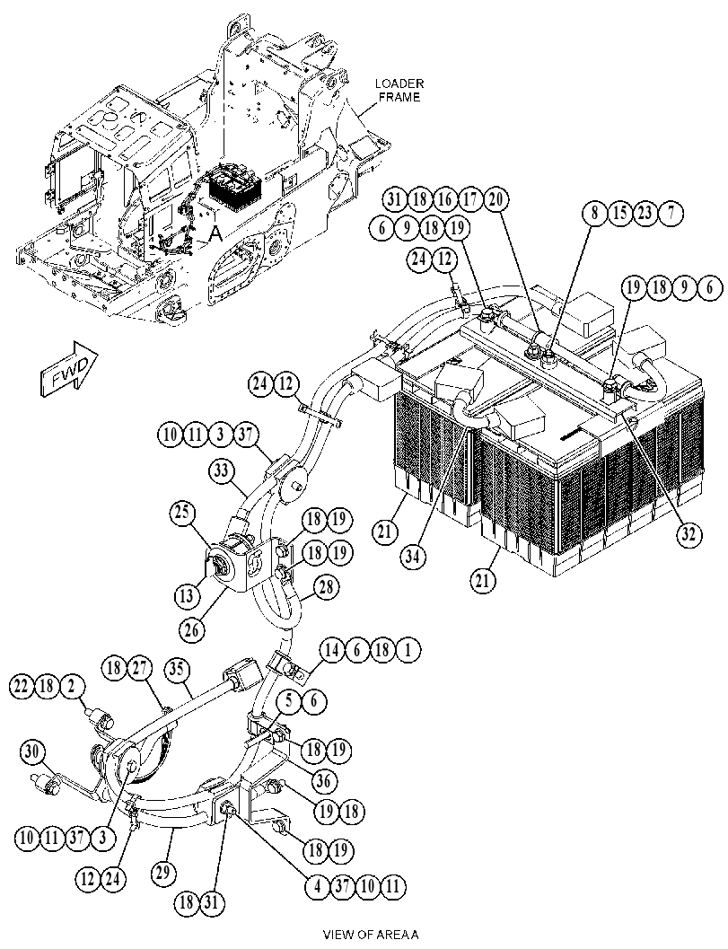 Проводка электростартера 5254715 CAT