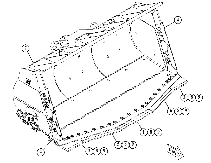 BUCKET GP-HEAVY DUTY ROCK 4876427 CAT
