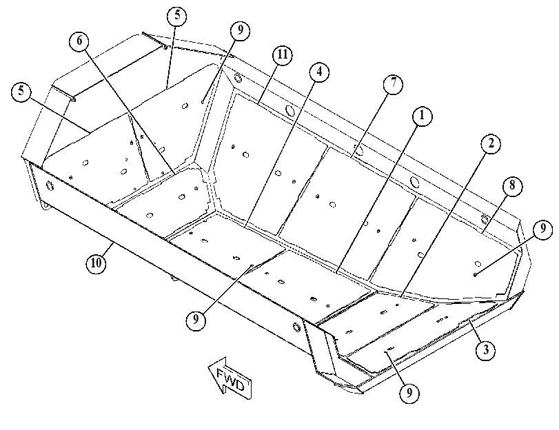 BODY GP-TRUCK 5383754 CAT