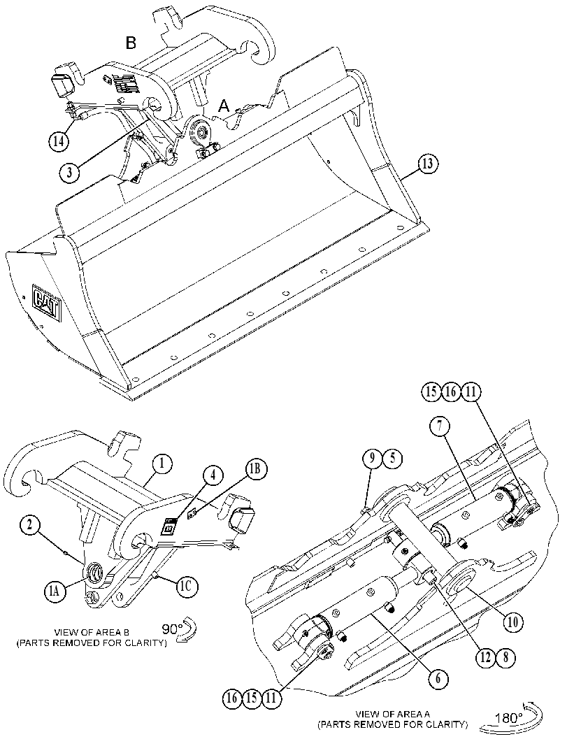 BUCKET GP-DITCH CLEANING 5411540 CAT