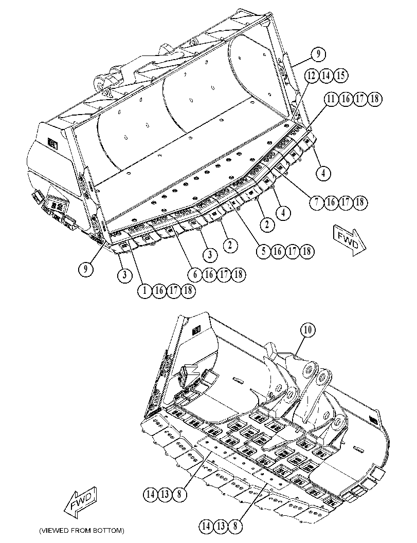 BUCKET GP-HEAVY DUTY ROCK 5274040 CAT
