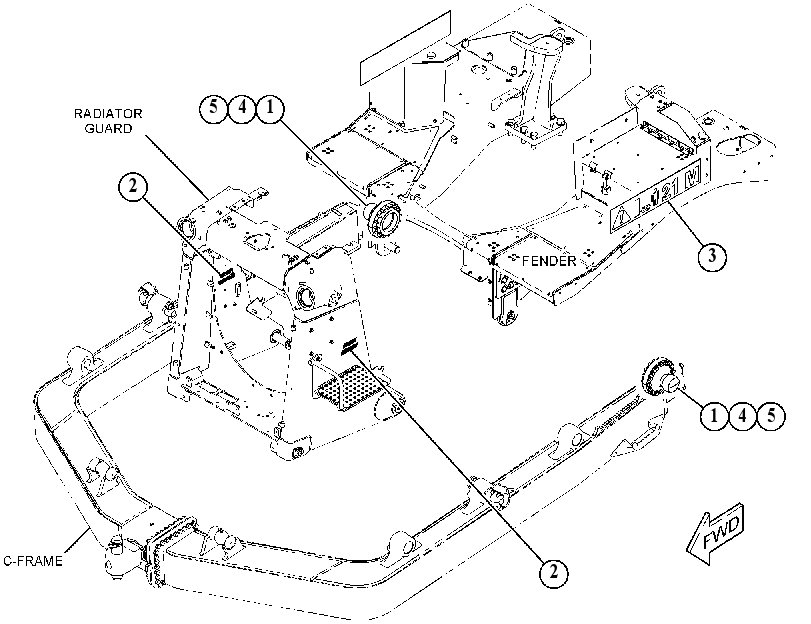 TRUNNION GP-BULLDOZER 5255838 CAT