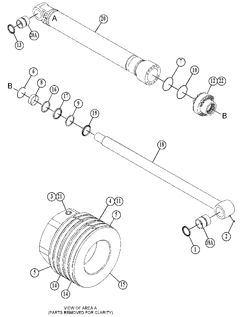 CYLINDER & SEAL GP-HYDRAULIC 5266095 CAT