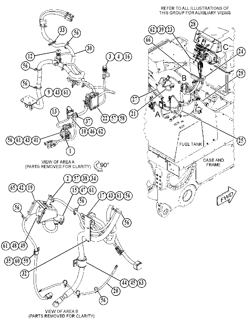 Проводка площадки 5127673 CAT