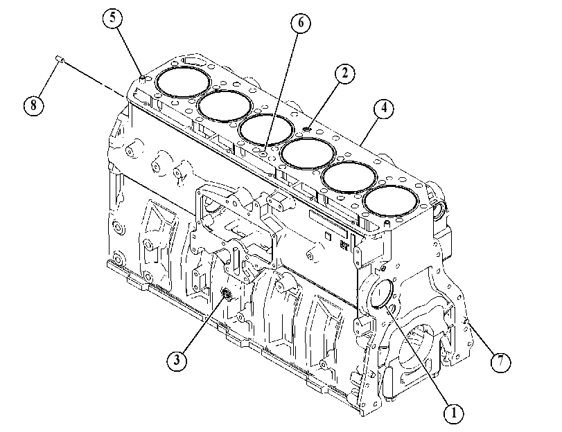 Блок цилиндров 5357519 CAT